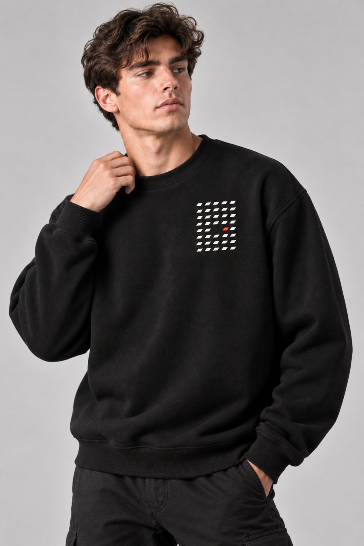 Aralık Premium Siyah Sweatshirt