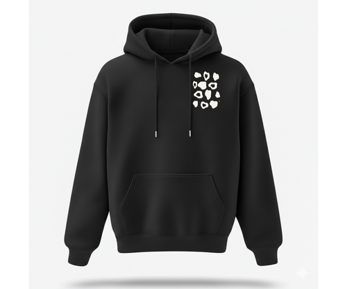 Çakıltaşı Premium Siyah Sweatshirt ön mockup