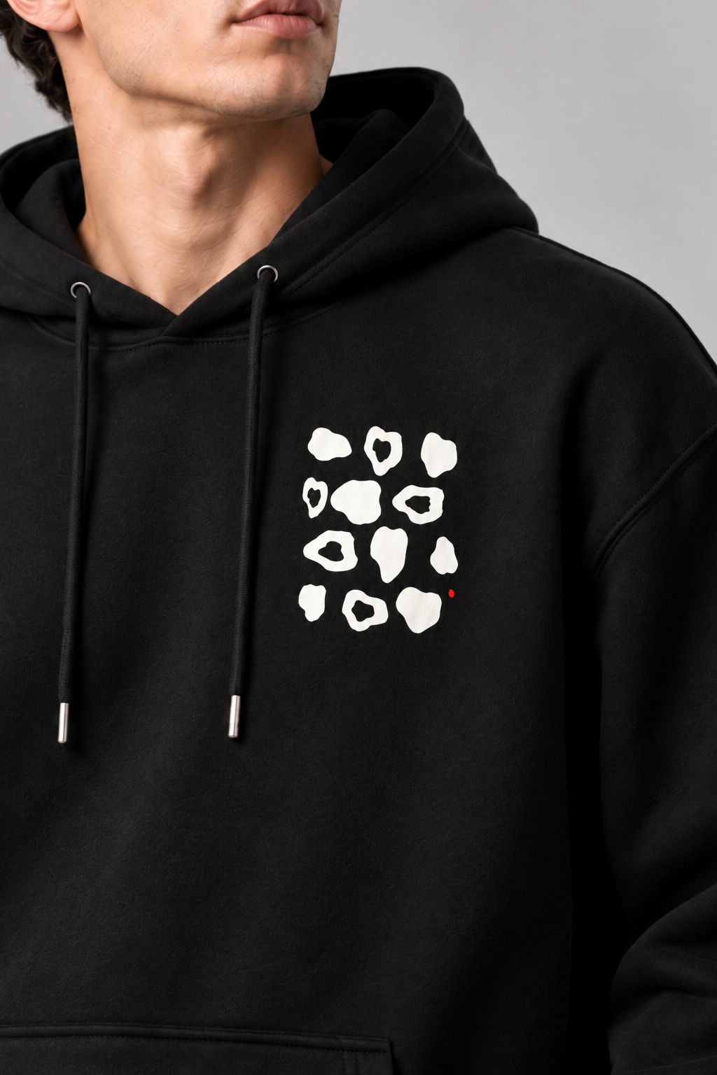 Çakıltaşı Premium Siyah Hoodie