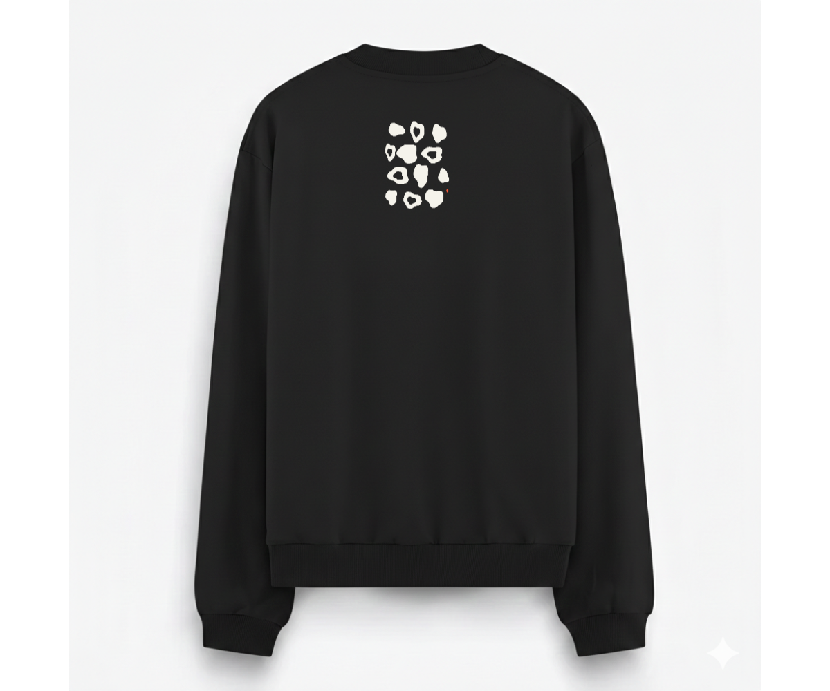 Çakıltaşı Premium Siyah Sweatshirt